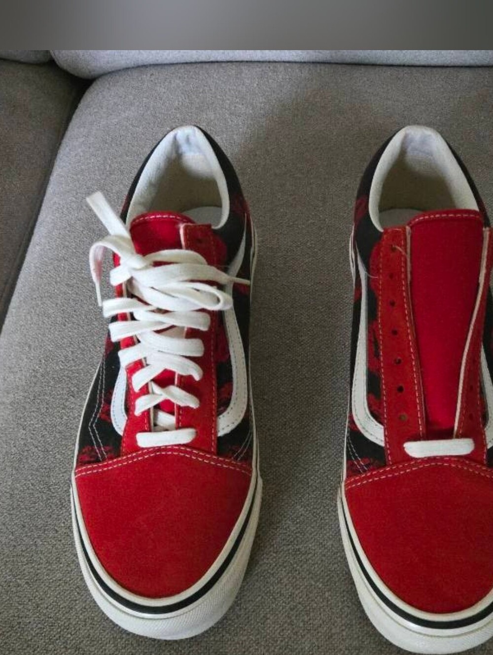 Vans Old Skool 36 DX Men Size 12 classic Red Black White kiss 072026 - Picture 2 of 8
